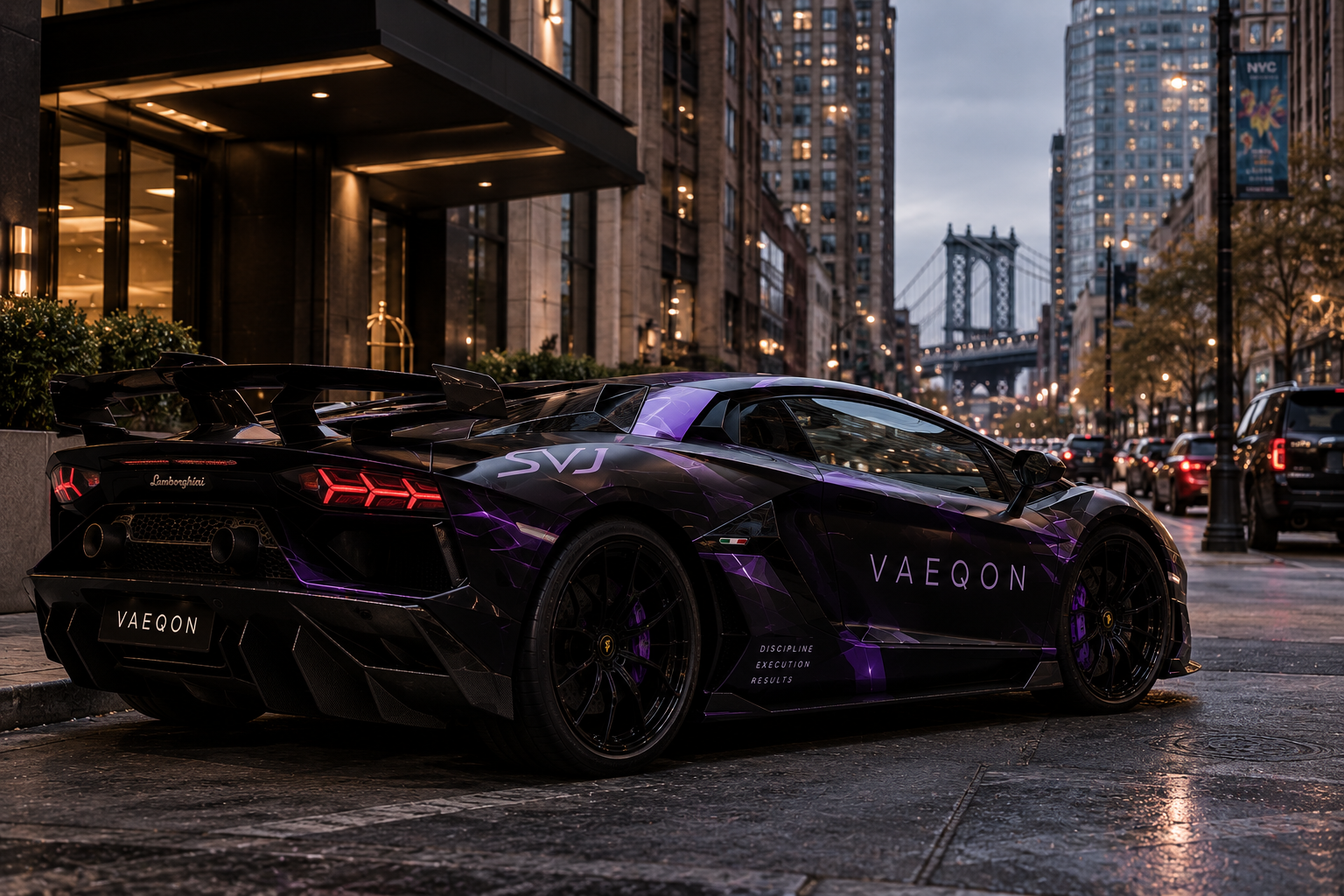 VAEQON brand concept Lamborghini in New York